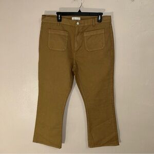 LOFT Women's Tan the lick crop Cropped Pants